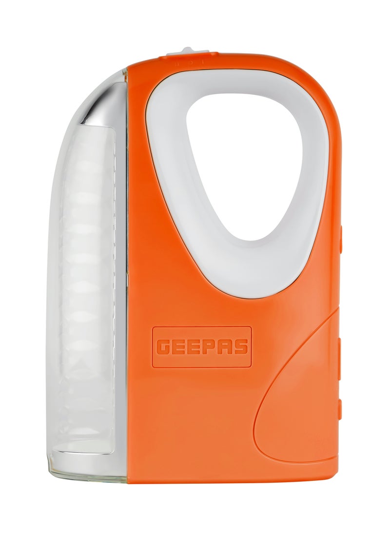 GEEPAS - Rechargeable Emergency Lantern With Energy Efficient Design Extended Battery Life , 4V Rechargeable Sealed Lead Acid Battery , Solar DC Input, 30 pcs SMD LED, 5 Hours Working, - Image 1