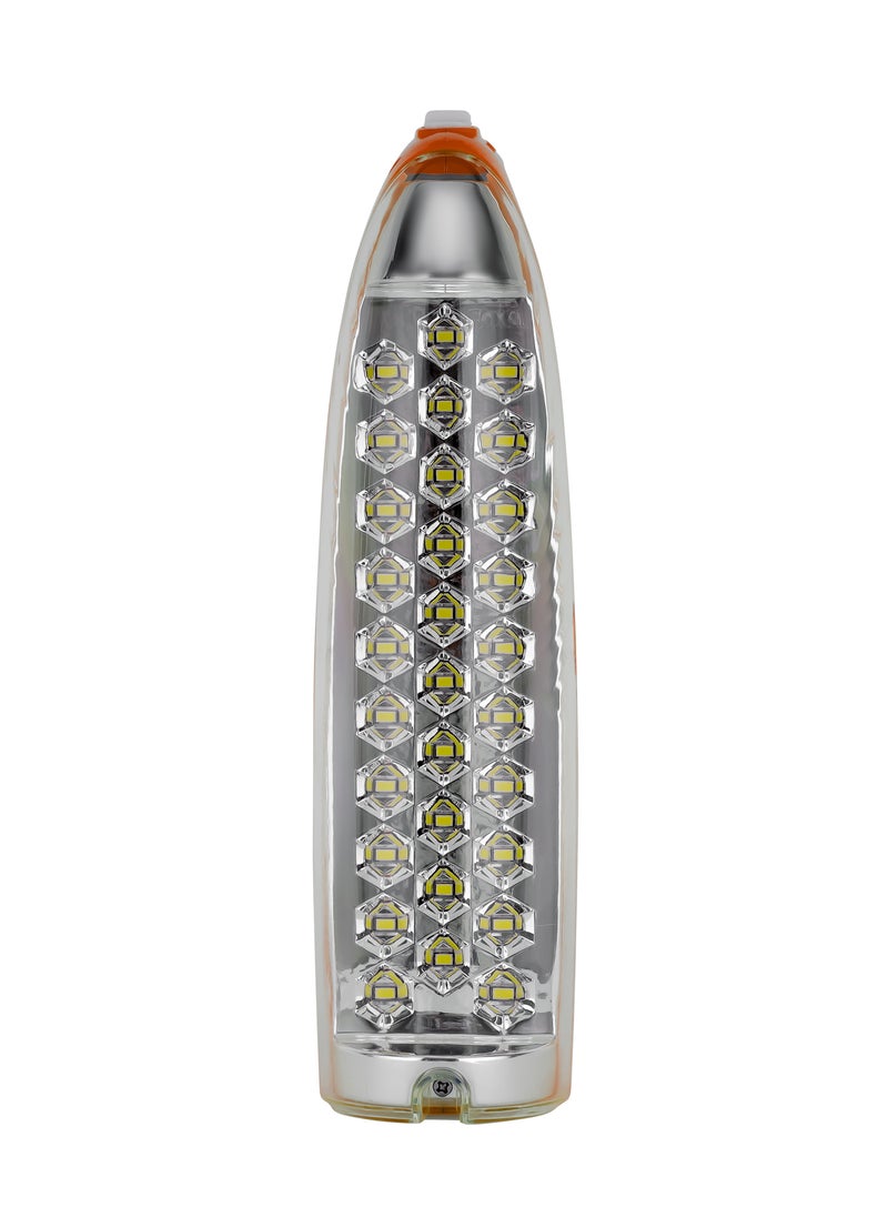 GEEPAS - Rechargeable Emergency Lantern With Energy Efficient Design Extended Battery Life , 4V Rechargeable Sealed Lead Acid Battery , Solar DC Input, 30 pcs SMD LED, 5 Hours Working, - Image 1
