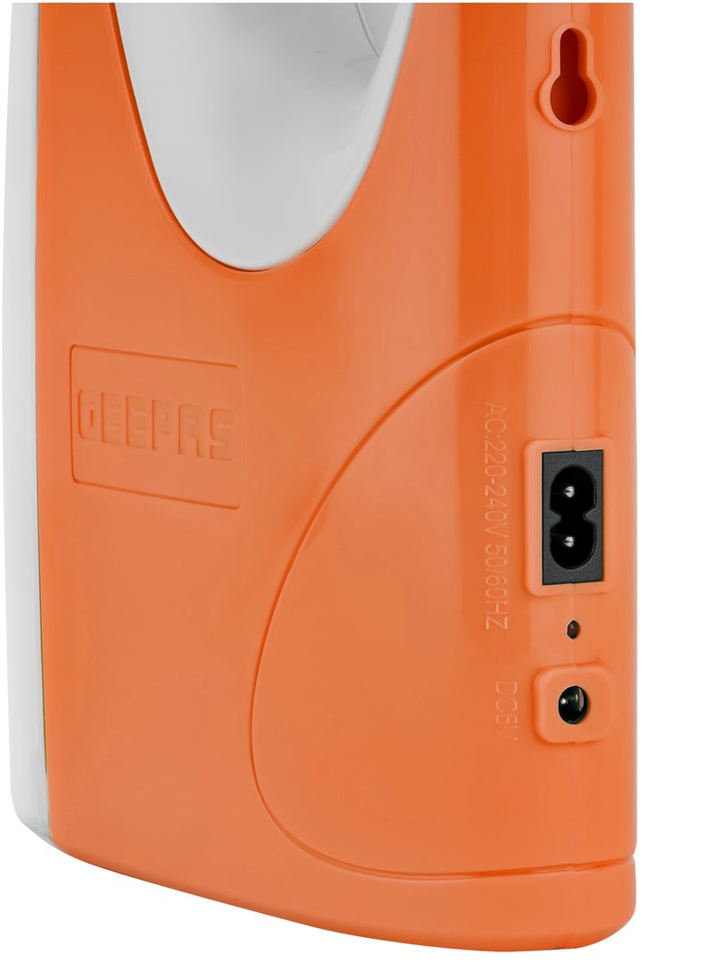 GEEPAS - Rechargeable Emergency Lantern With Energy Efficient Design Extended Battery Life , 4V Rechargeable Sealed Lead Acid Battery , Solar DC Input, 30 pcs SMD LED, 5 Hours Working, - Image 1