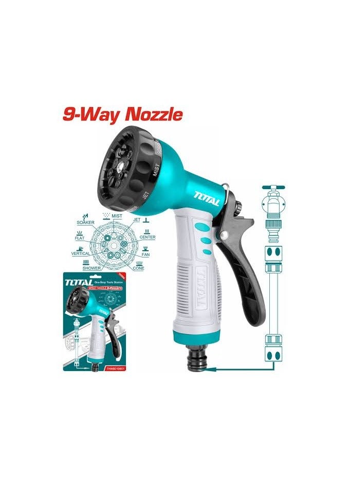 توتال تولز مسدس رش مياه الحدائق 9 أشكال - Image 1
