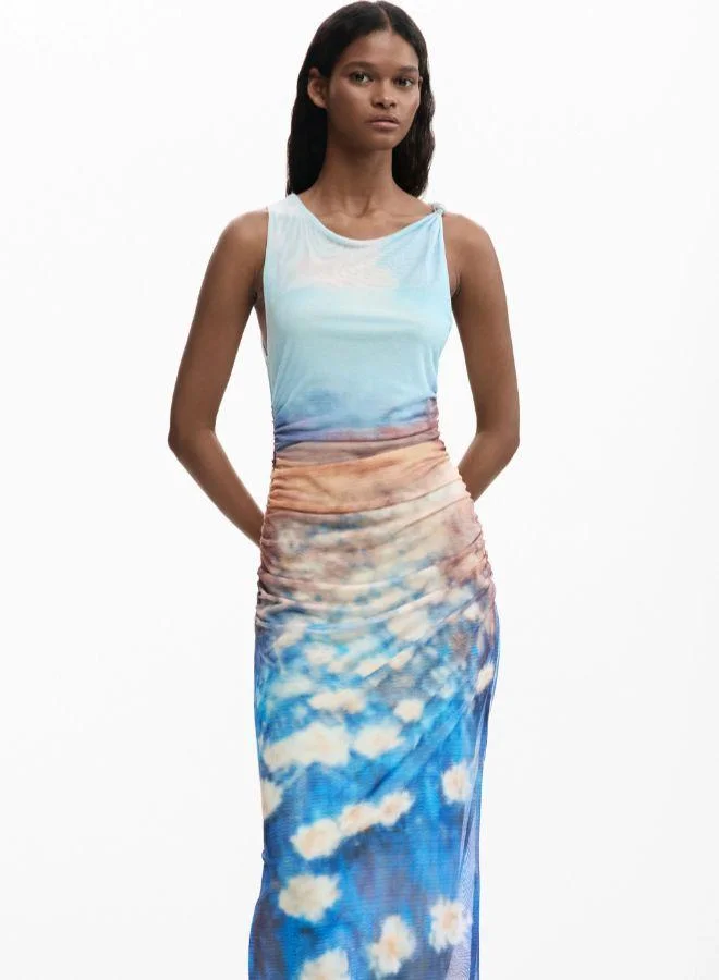 DESIGUAL Draped Waterlily Dress