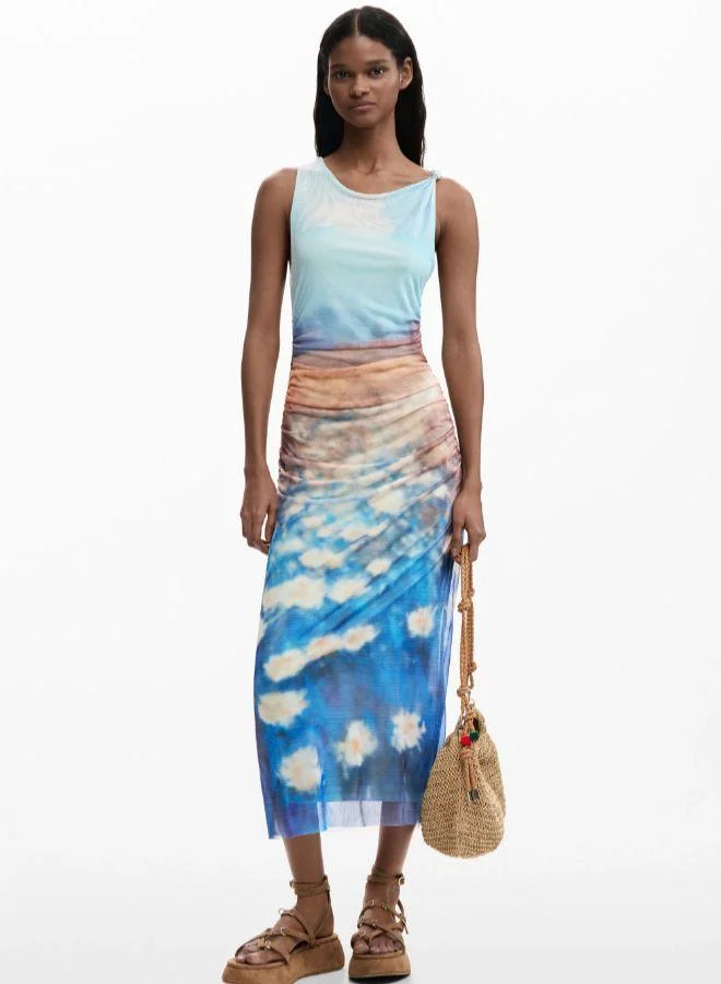 DESIGUAL Draped Waterlily Dress