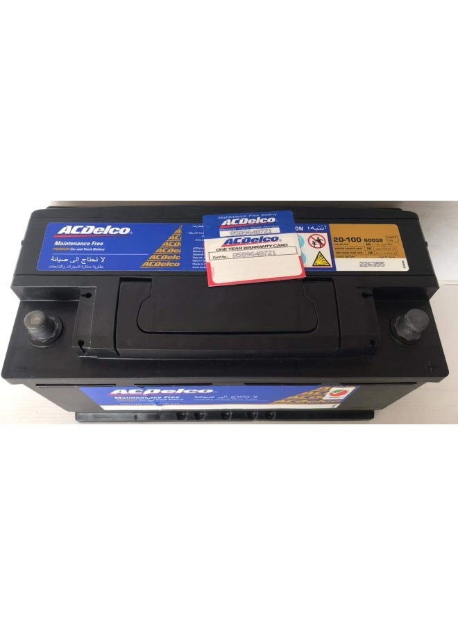 Ac Delco AC Delco Car Battery 20-100 12V 100AH 60038 60044 - Image 3