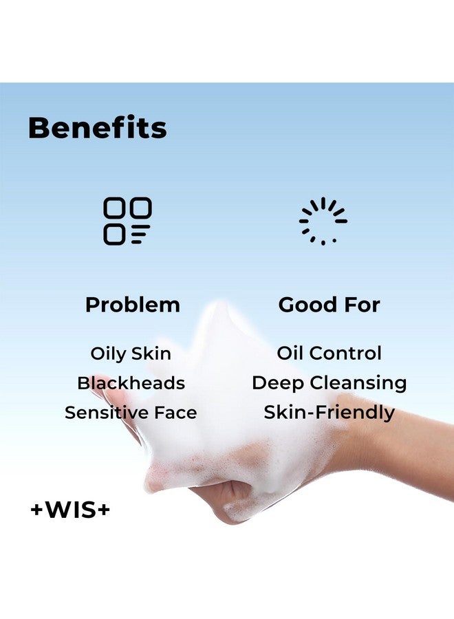 +WIS+ Gentle Face Wash with Skin-Friendly Amino Acids, Hydrating Facial Cleanser With Hyaluronic Acid, Daily Facial Cleansing Wash For Dry Skin To Normal Skin, Safe on Sensitive Skin (3.52 fl.oz) - Image 4