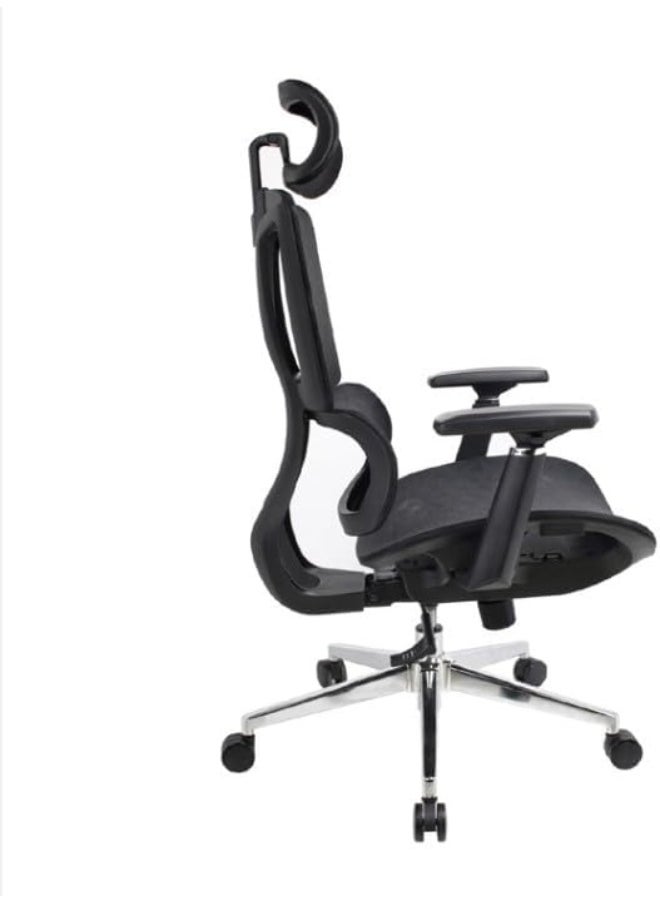 MAF furniture - Ergonomic Executive Office Chair Office Chair Computer Chairs Home Office Chair Wide Seat With Large Headrest Modern Desk Chair Lumbar Support Mesh Chair Maf-2261 Black - Image 1
