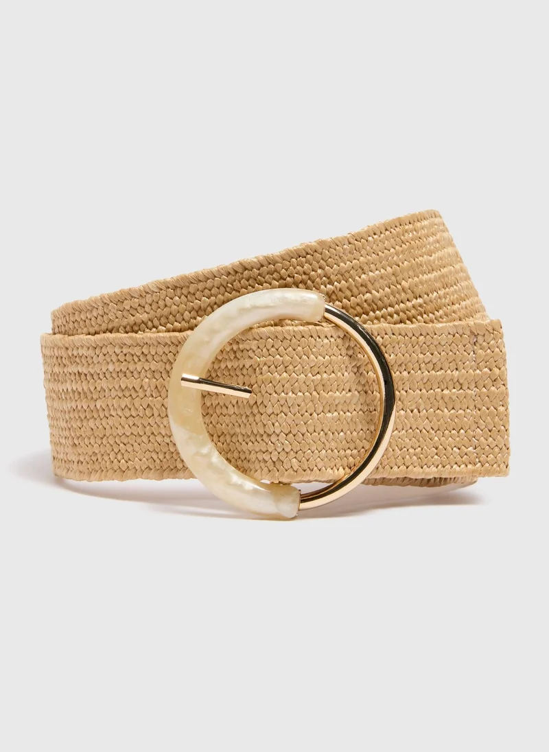 Matalan Natural Raffia Belt