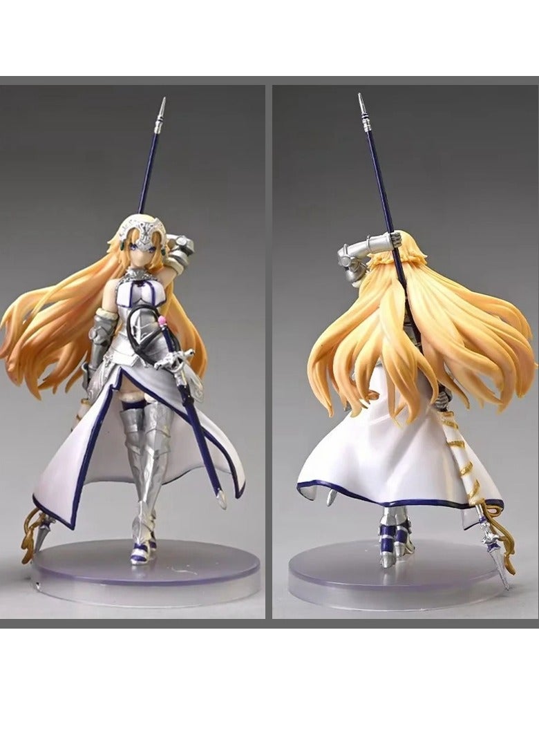 عام Night of Destiny Fate FGO Ruler ، Joan of Arc Bai ، شخصية واقفة ، نموذج محيطي للأنمي (20 سم) - Image 1