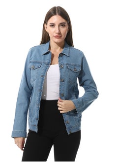 Andora Casual Long Sleeves Denim Jacket  - Image 1