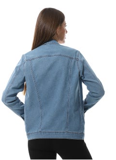 Andora Casual Long Sleeves Denim Jacket  - Image 3