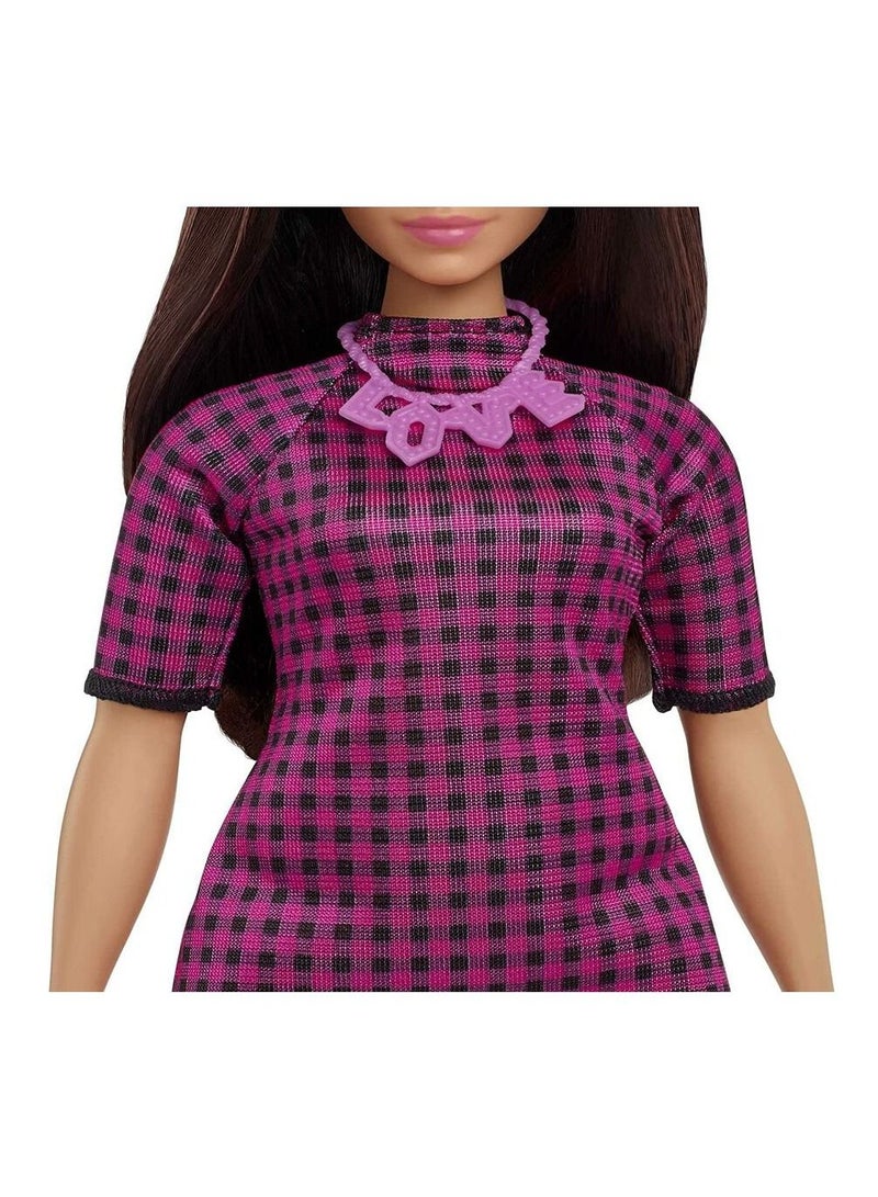 Barbie Barbie Fashionistas Doll Pink Checkered Dress - Image 4