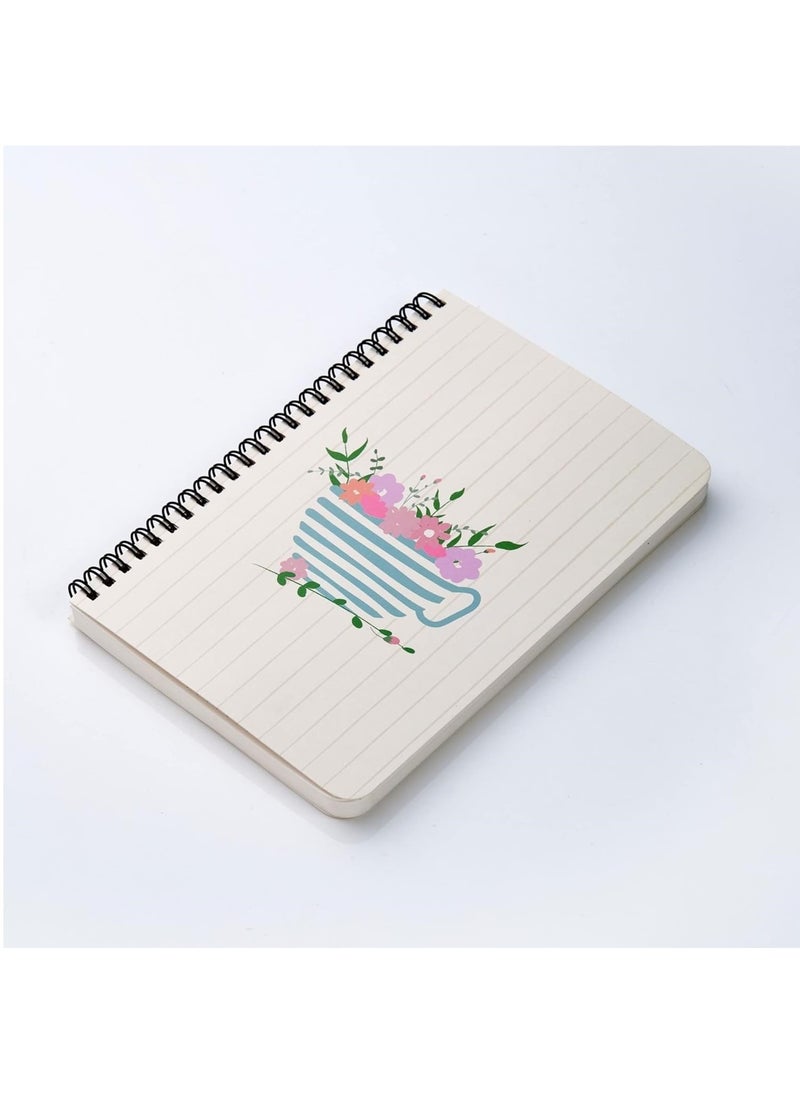 FACTOR NOTES A5 Size Spiral Plain Notebook 144 Pages 100gsm Thickness  - Image 3