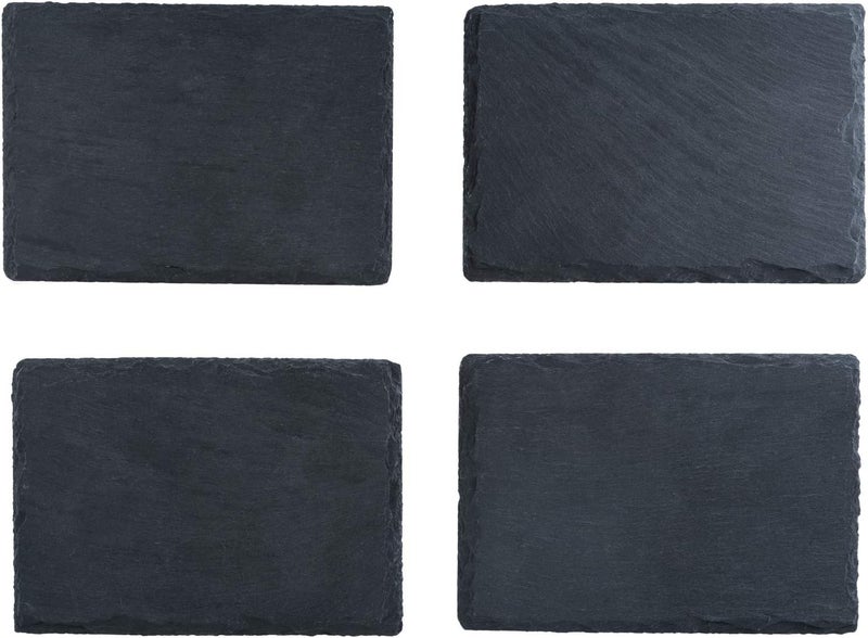 Twine Country Home Slate Stone Plates for Tapas Appetizers  Charcuterie Platters Gourmet Kitchen Gift Essentials Set of 465 x 45 Natural - Image 5