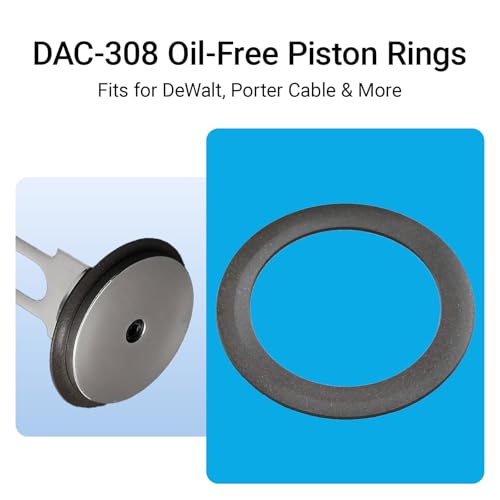 GnDaYoug 4 Pack DAC-308 Piston Rings for Craftsman Air Compressor – Compatible with K-0650, K-0058, KK-4835, KK-5081, A02743 – Oil-Free Replacement Rings for DeWalt, Porter Cable, Black & Decker, and More - Image 2