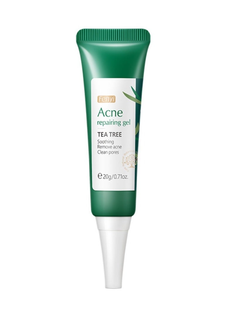 فيني جل علاج حب الشباب من شجرة الشاي ، علاج البقع للوجه ، جل مضاد لحب الشباب للبثور ، مزيل البقع الداكنة للوجه ، ترطيب للعناية بالبشرة تتلاشى بقع حب الشباب التحكم في الزيت يتقلص المسام 20 جرام - Image 1