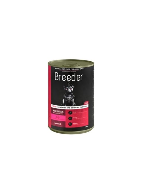 Breeder Cans Cat Food Seafood 400g