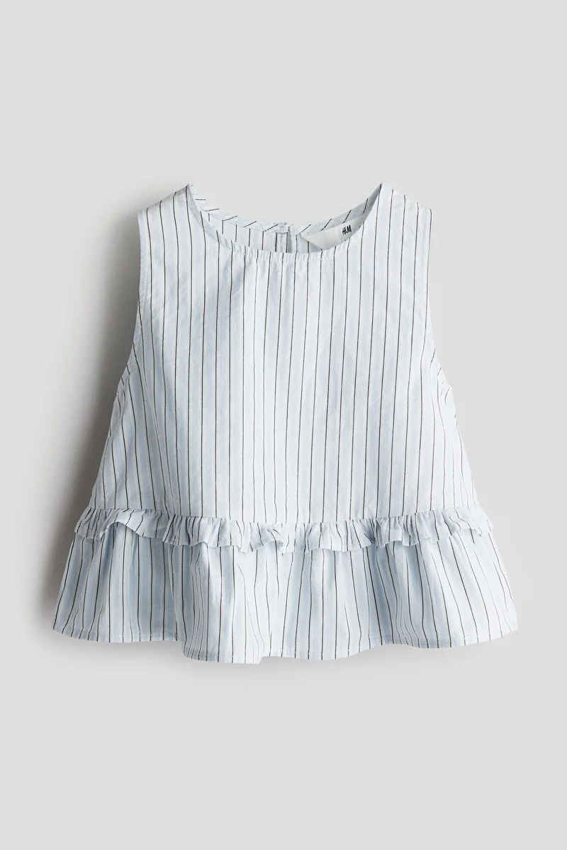 H&M Cotton peplum top