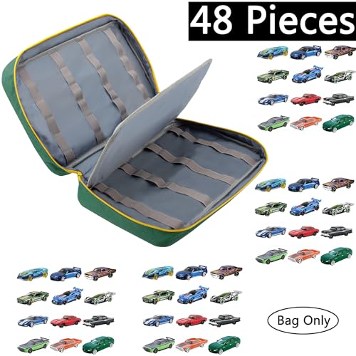 KISLANE Carrying Case 48 Cars Storage, Kids Cars (Bag Only, Green) - Image 2