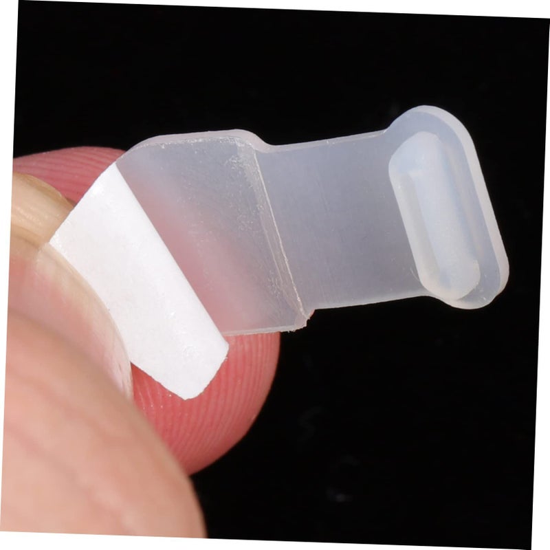 Angoily Micro USB Dust Plugs 4pcs Self-Adhesive Charging Port Protectors Black - Image 3