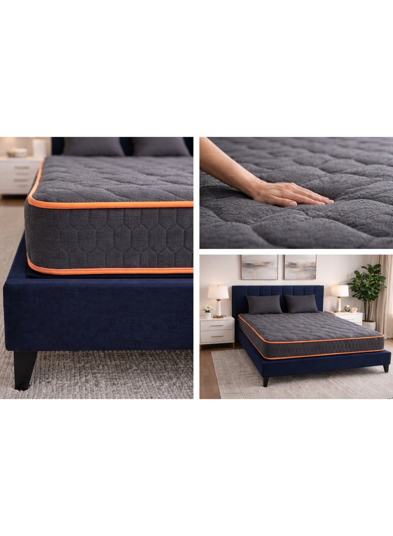 ريكسال هوم مرتبة Euro Quattro بارتفاع 20 سم بنظام الزنبركات الجيبية المنفصلة مع فوم ميموري مبرد بالجل، درجة صلابة متوسطة لراحة متوازنة وتخفيف الضغط – مقاس مفرد 90 × 200 سم - Image 5