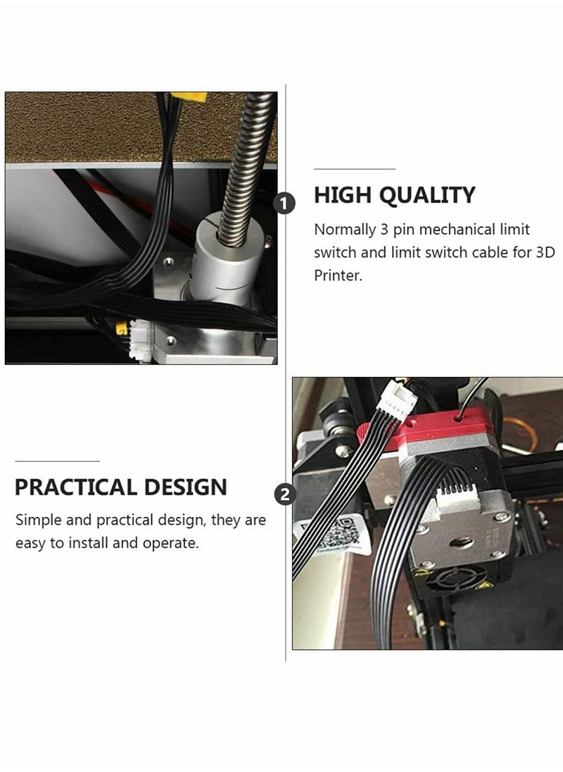 Generic - Stepper Motor Limit Switch Kit for X Y Z Axis, 3 Piece Set with Endstop Cables - Image 1