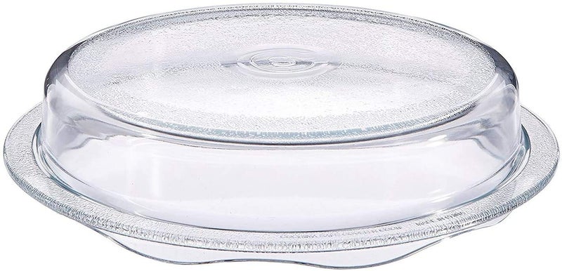 Cuchina Safe Cuchina Safe 2in1 Cover n Cook Vented Glass Microwave Plate Cover and Baking Dish Easy to Grip for Baking and Serving 