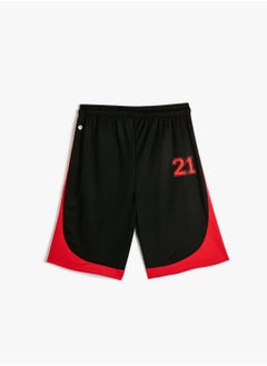 KOTON Oversized Sport Shorts Basketball Printed Drawstring Pocket  - Image 2