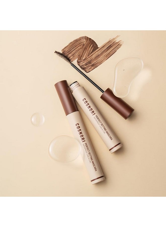 COSNORI Perfect Waterproof Mascara Long&Curl 02 Cozy Brown - Long-Lasting Smudge - Brown Mascara - Korea Waterproof Mascara, Long lash, Strong fixing, Silk Amino Acids - 0.23fl oz (7ml) - Image 5