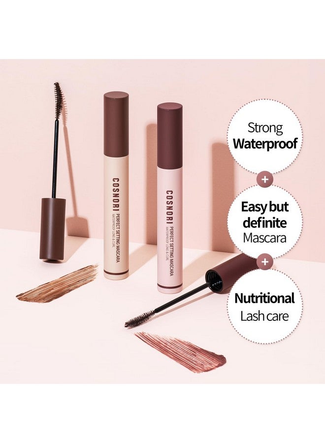 COSNORI Perfect Waterproof Mascara Long&Curl 02 Cozy Brown - Long-Lasting Smudge - Brown Mascara - Korea Waterproof Mascara, Long lash, Strong fixing, Silk Amino Acids - 0.23fl oz (7ml) - Image 2
