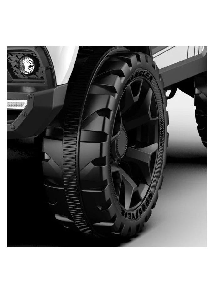 ضحكة  DEHKAH سيارة جيب كهربائية للأطفال 12 فولت – مع تحكم عن بعد، بلوتوث وUSB - Image 4