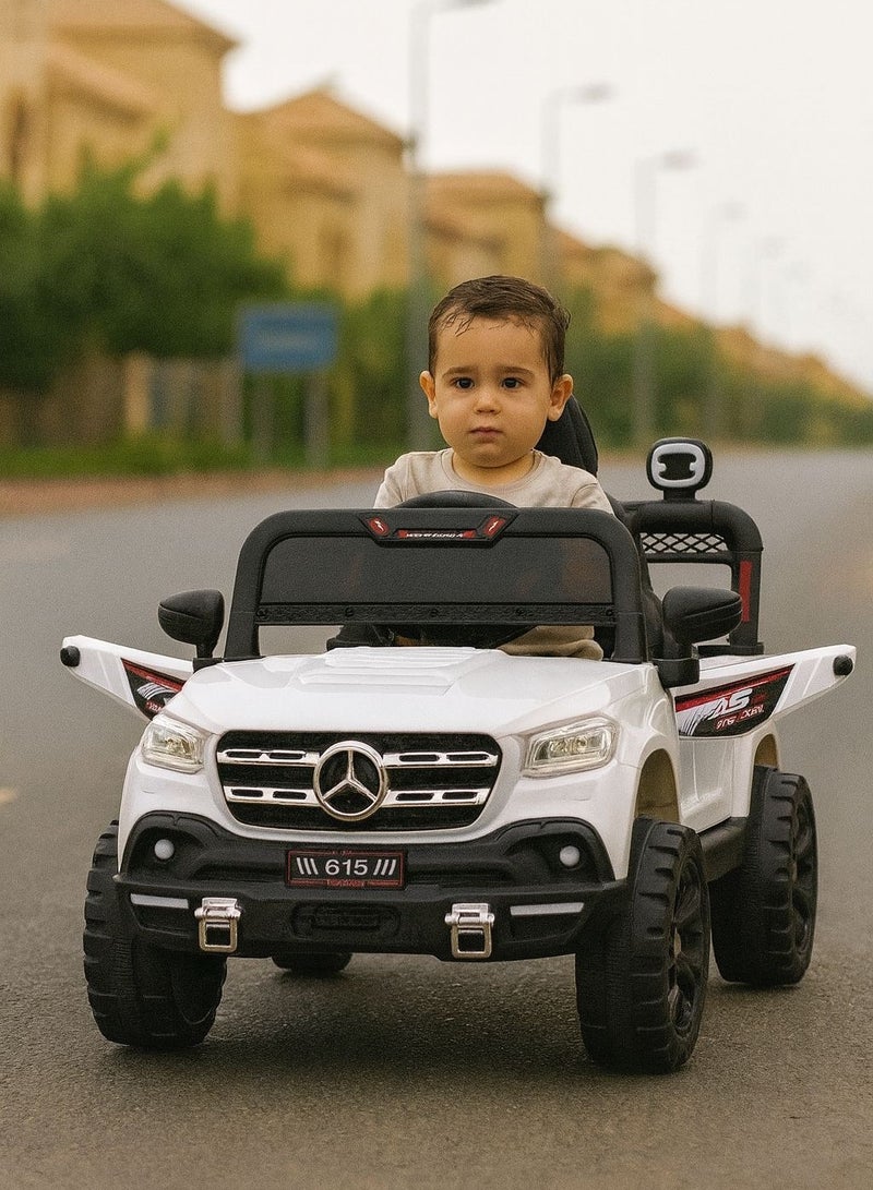 ضحكة  DEHKAH سيارة جيب كهربائية للأطفال 12 فولت – مع تحكم عن بعد، بلوتوث وUSB - Image 1