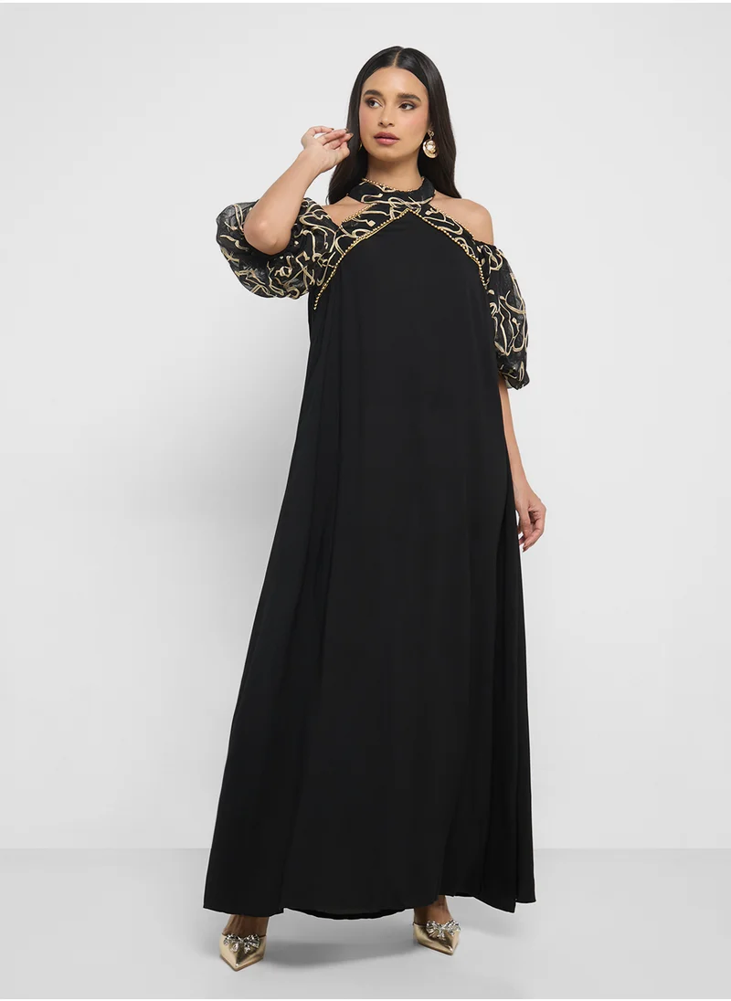 خزانة Cold Shoulder Dress