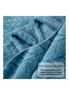 Y&D Fleece Throw Blankets, Super Soft Flannel Cozy Blankets for Adults, Washable Lightweight Fuzzy Blanket Couch Sofa Bed Office, Size Warm Plush All Season (50"×70", Blue)  - Image 2