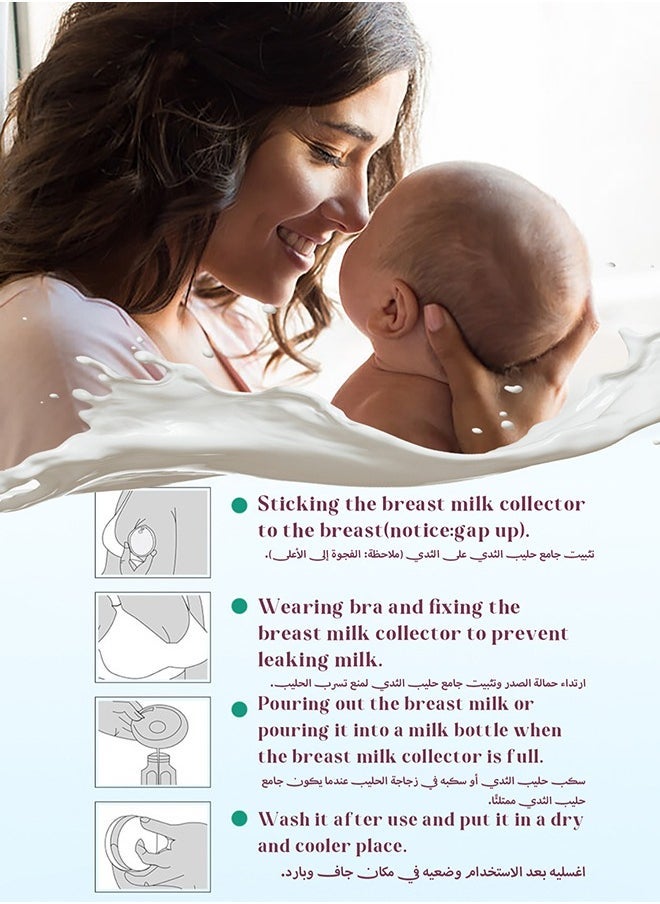 Cmbear - Upgrade Version Breast Milk Shells With Anti-Flow Stopper - 2 Shells - Image 1