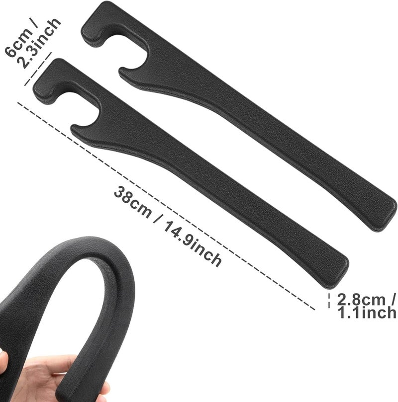 Asweir 2-Pack Car Seat Gap Filler – Universal PU Leather Car Seat Gap Cover, Designed to Fill Gaps Between Seats and Console. Car Seat Side Gap Filler Prevents Items from Falling - Image 2
