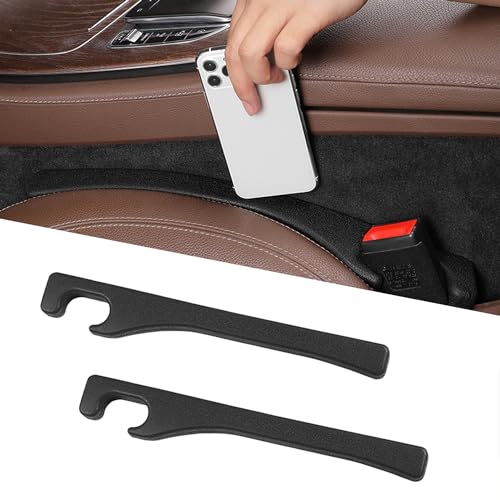 Asweir 2-Pack Car Seat Gap Filler – Universal PU Leather Car Seat Gap Cover, Designed to Fill Gaps Between Seats and Console. Car Seat Side Gap Filler Prevents Items from Falling - Image 1