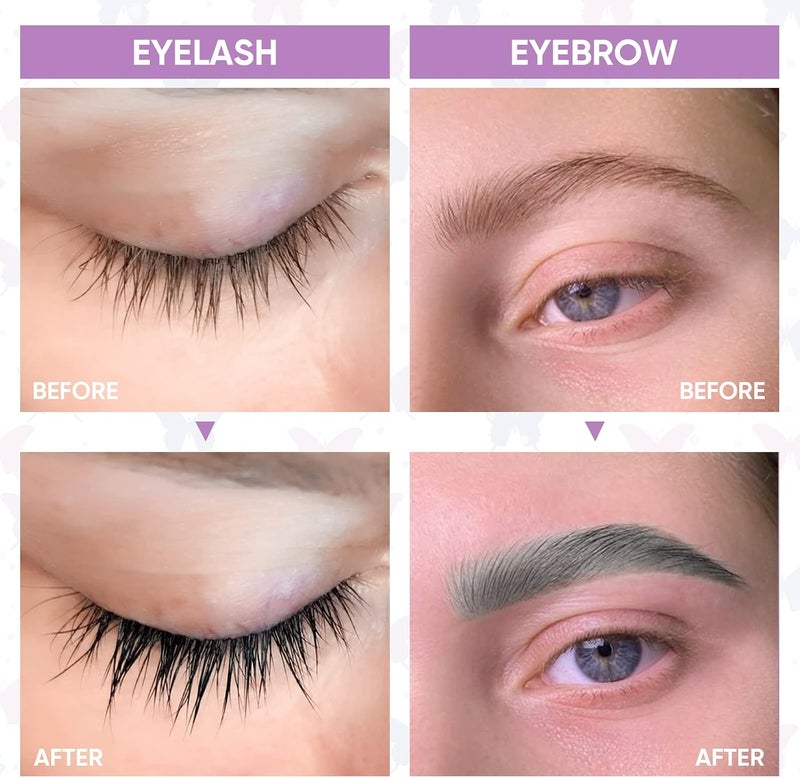 Libeauty Eyelash Black Color Kit, Semi-Permanent Hair Color Kit for Lash and Brow Cute Butterfly Disposable Individual Sachet Kit Instant Voluminous Coloring Eyebrow Colour Kit - Image 2