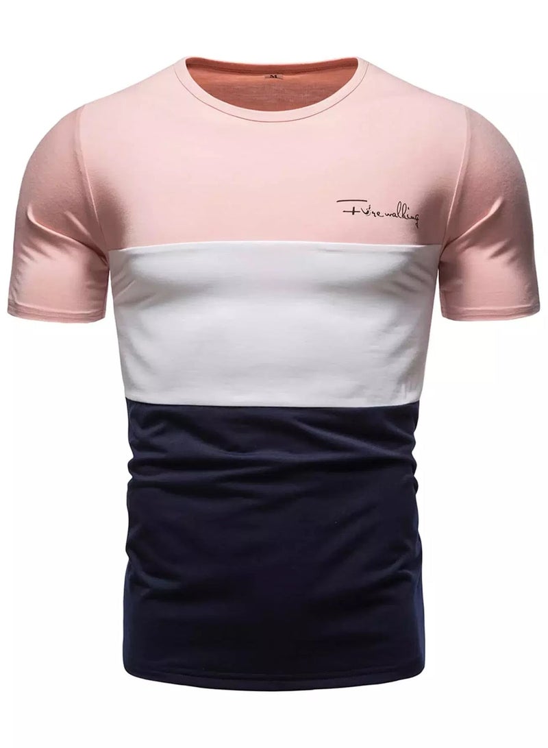 Men Cut And Sew Letter Graphic Tee  - Image 1