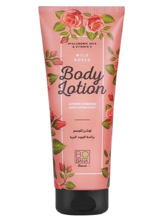 بوبانا لوشن للجسم برائحة الورود البرية 240 مل
