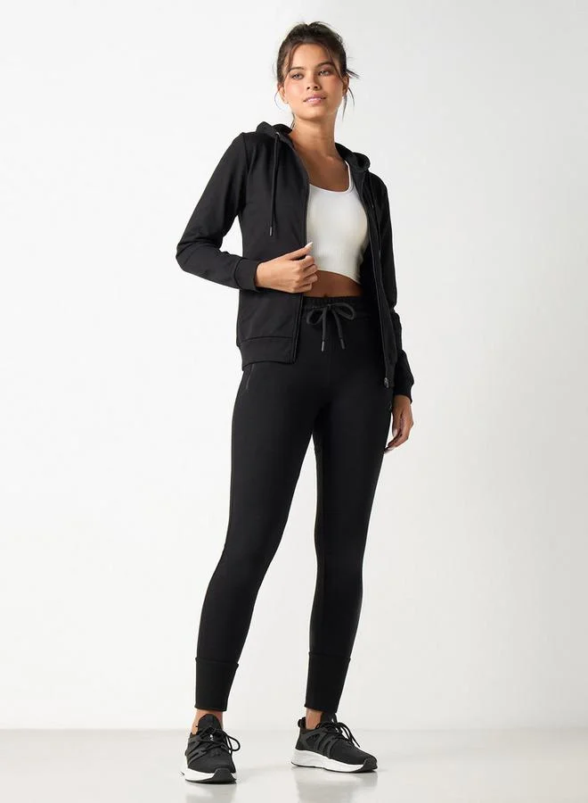 ADOT by Splash Cuffed Jog Pants with Elasticised Waistband and Drawstring