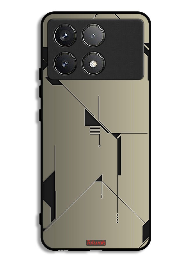 Tolwak Xiaomi Redmi K70 Pro Protective Case Cover Minimalism Abstract Digital Art - Image 1