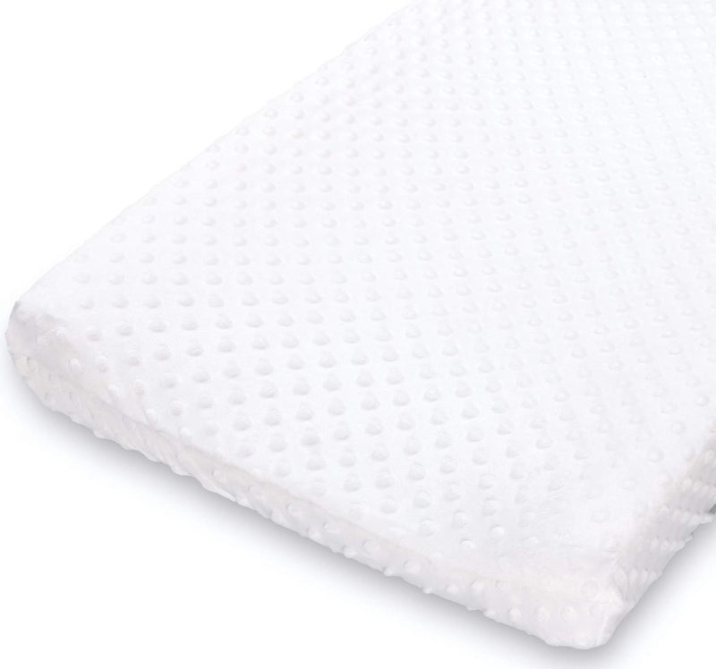 The Peanut Shell Baby Girl or Boy Changing Pad Covers Set of 2 - Ultra Soft, Plush Baby Cover - Fits Standard Changing Table Pads, Durable, Machine Washable Sheets - Grey & White Minky - Image 5