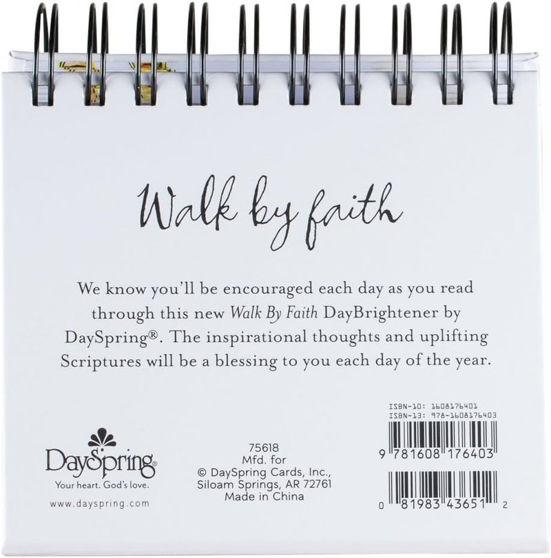 Dayspring DaySpring  Walk by Faith II Corinthians 57  An Inspirational DaySpring DayBrightener  Perpetual Calendar 75618  - Image 3