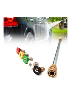 4000PSI Washer Wand Lance 5 Nozzle Tips Universal for High Pressure Gasoline Powered Sprayer