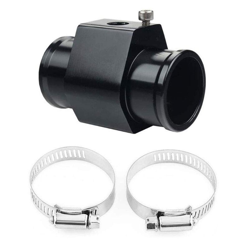 Universal Water Temp Joint Pipe Water Temp Temperature Joint Pipe Sensor Gauge Radiator Hose Adapter Black 28mm