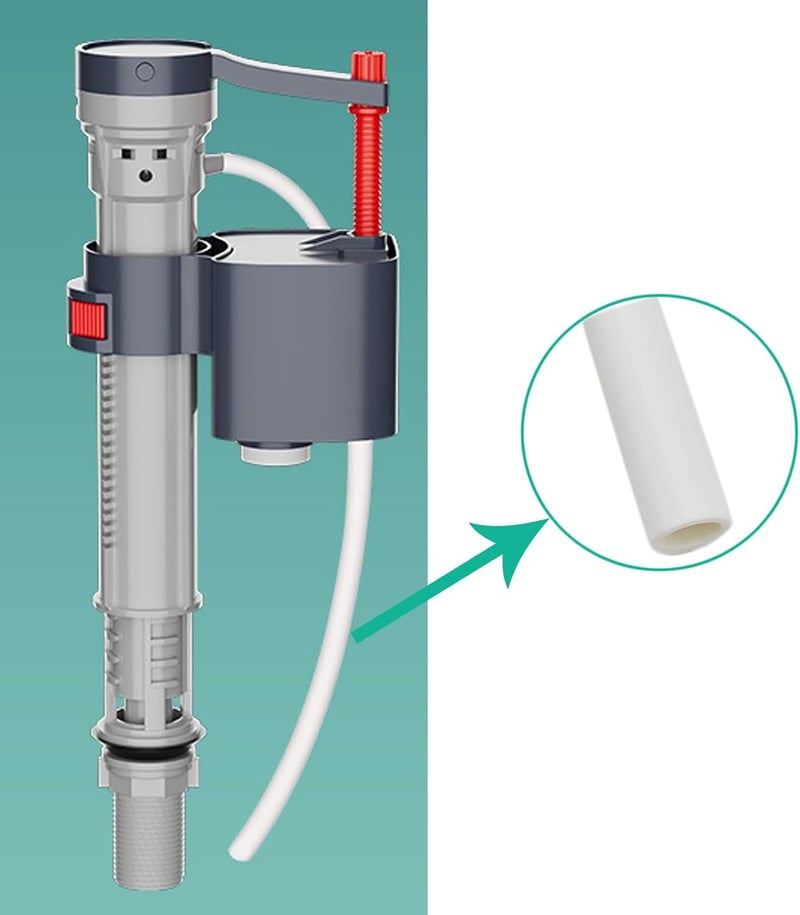 PDEEY Toilet Refill Tube Hose Pipe Replacement, Rubber, 11.6 inch Length, 3PCS - Image 2