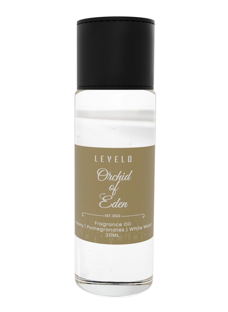 LEVELO - Fragrance Oil 20ml / Parisian Dusk / Amber Euphoria / Orchid of Eden / Perfect for Diffusers/Humidifiers/or Personal Fragrance Applications - Clear - Image 1