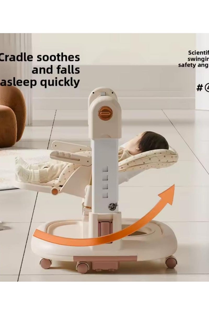 امبريلا كرسي طعام مرتفع للأطفال من امبريلا 3 في 1 كرسي طعام و مشاية وكرسي هزاز لون رمادي - Image 3