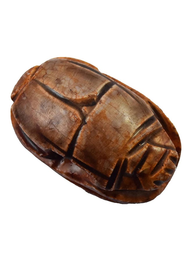 Scarab Beetle 1.6 Paperweight Figurine Medium Statue Egyptian Handmade Hieroglyphics Ancient Souvenir Pharaoh Sculpture