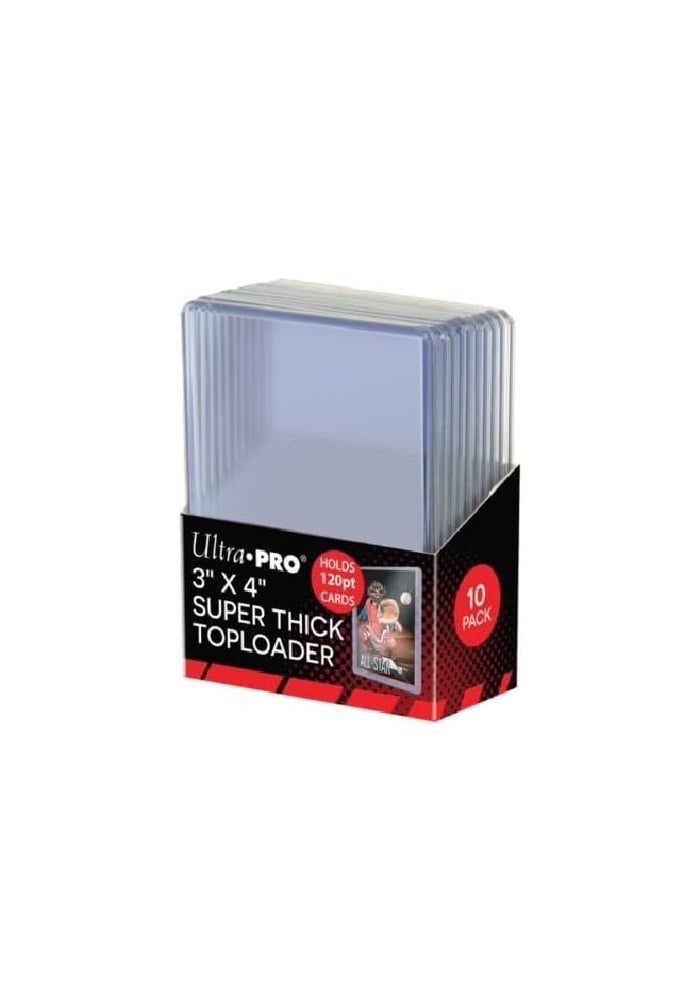Ultra Pro Toploader - 3" x 4" 120pt Card Holders (10 Pack) for Trading Cards