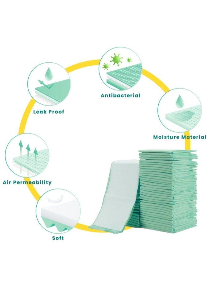 Cute 'n' Cuddle عبوة من 60 حفاضة قابلة للاستخدام مرة واحدة لتغيير الأطفال، لينة، فائقة الامتصاص، مقاومة للماء، بطانات حصائر تغيير خالية من الفوضى، 60 سم × 90 سم - Image 2